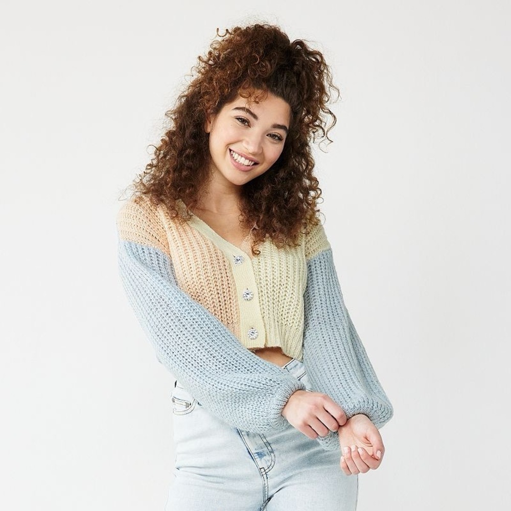 SO Colorful Knit Women's Cardigan